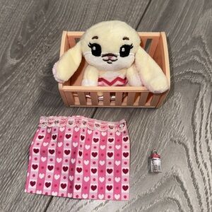 Tiny Tukkins baby’n’crib set - girl bunny